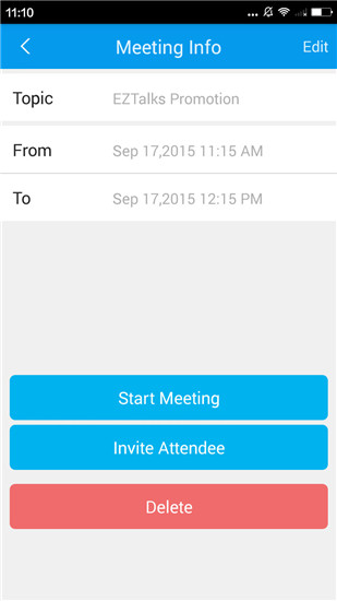 confirm meeting information