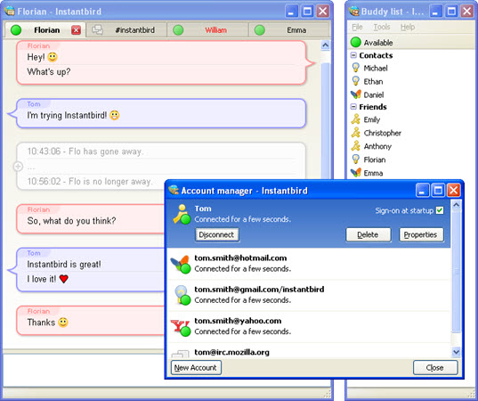 Free computer instant messenger software on the CrankyPuter web