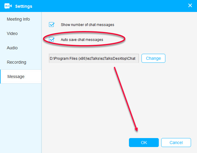 record instant messages