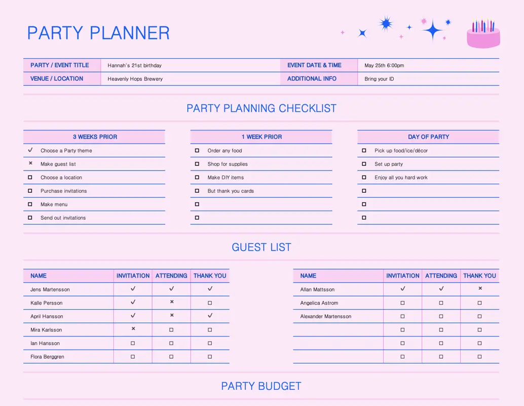 Party Planner