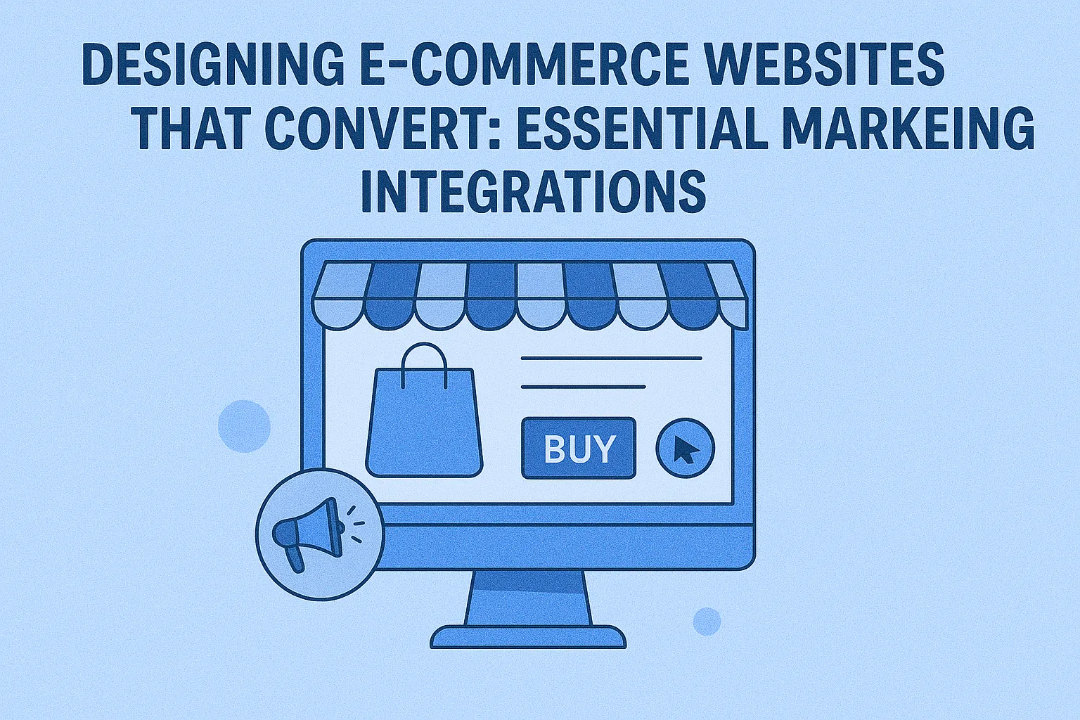 High-converting ecommerce website design with marketing integrations